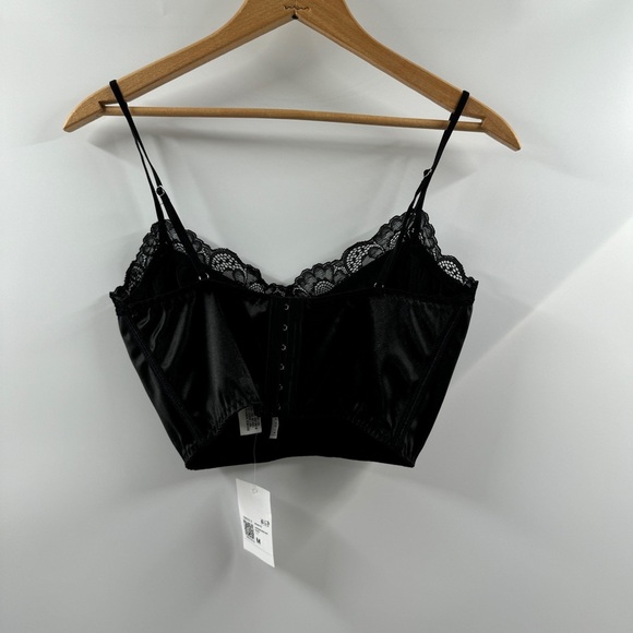 Forever 21 Black Lace Corset Bra Top | Size Medium - Picture 5 of 5